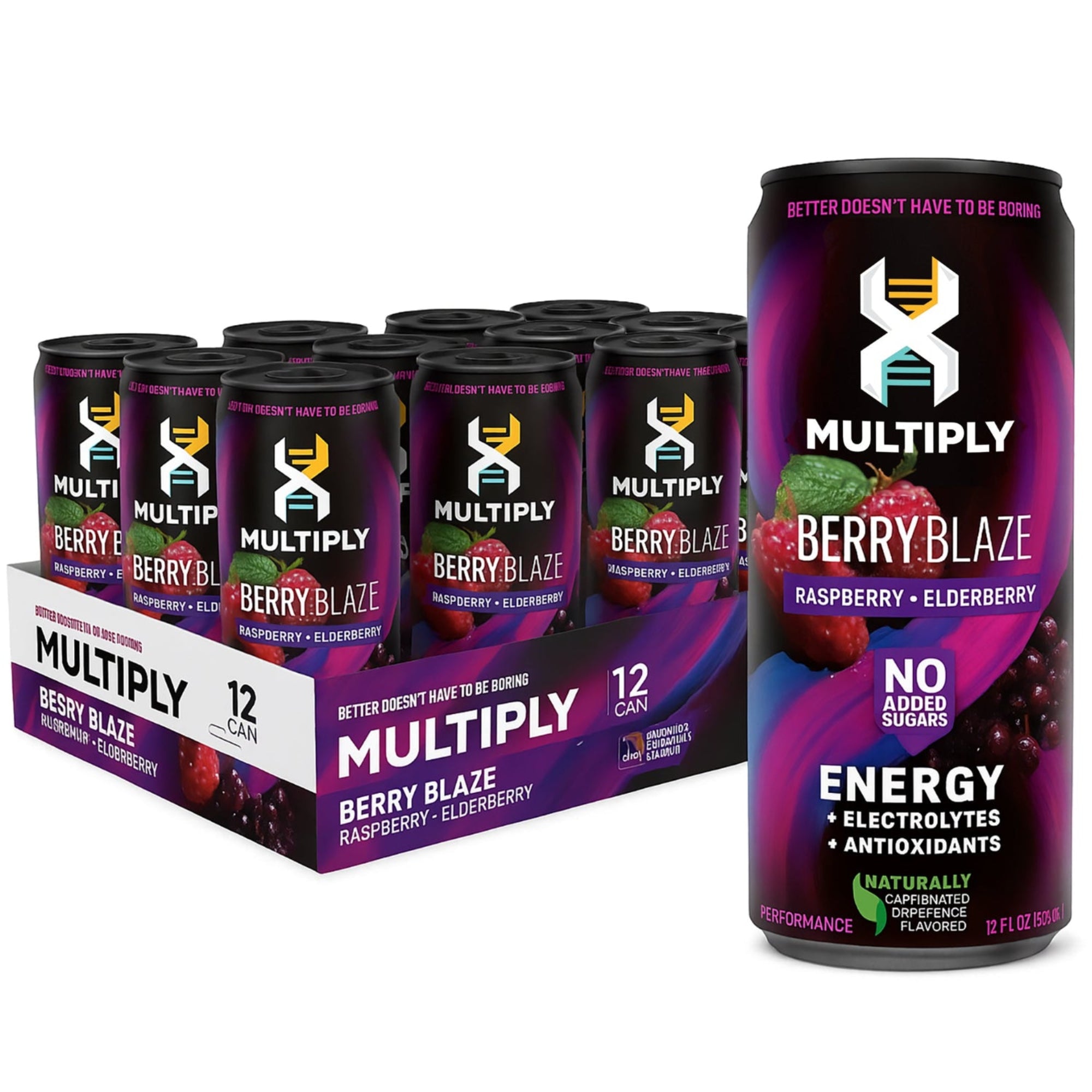 MULTIPLY™ Berry Blaze — Vibrant Raspberry Energy Drink