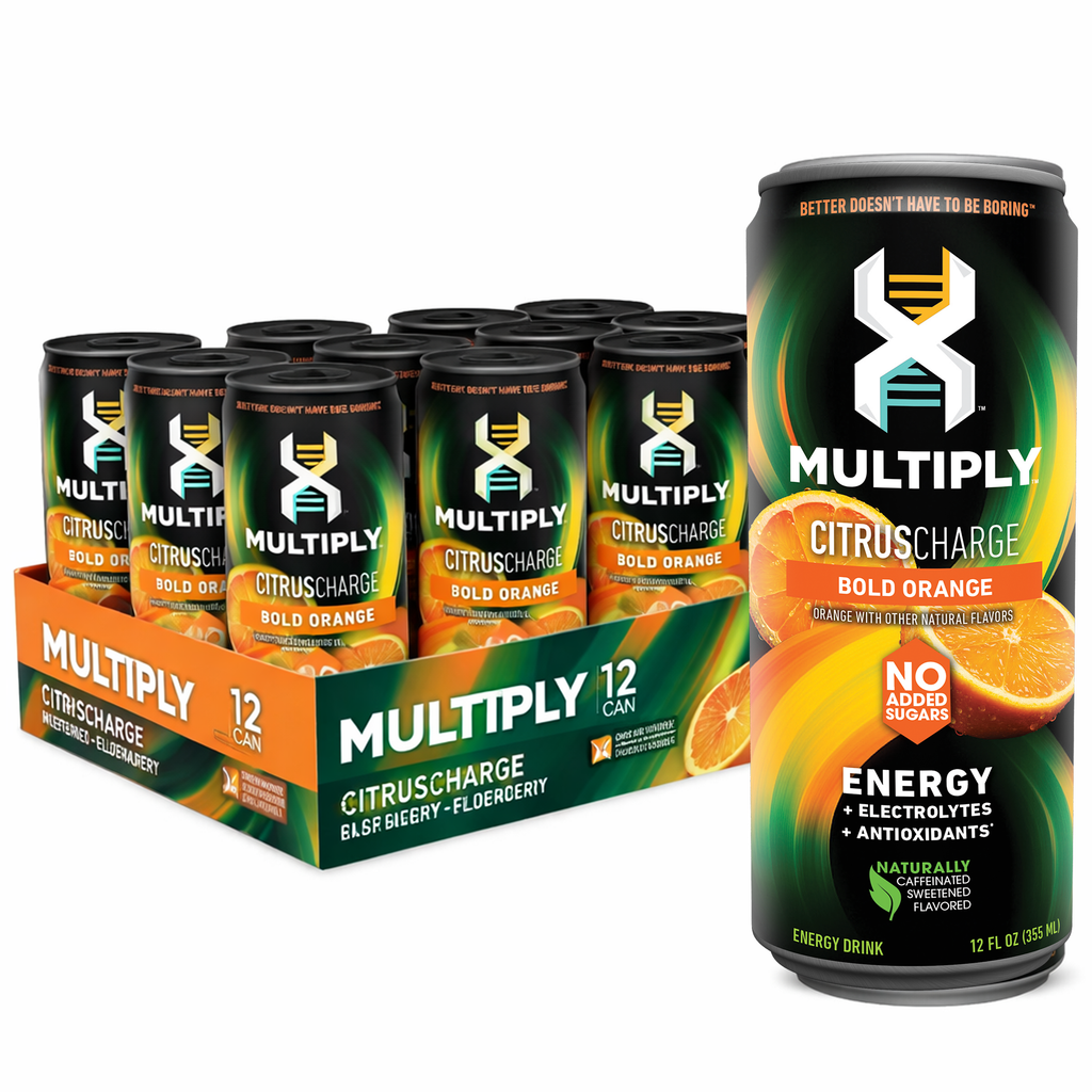 MULTIPLY™ Citrus Charge — Bold Orange Energy Drink