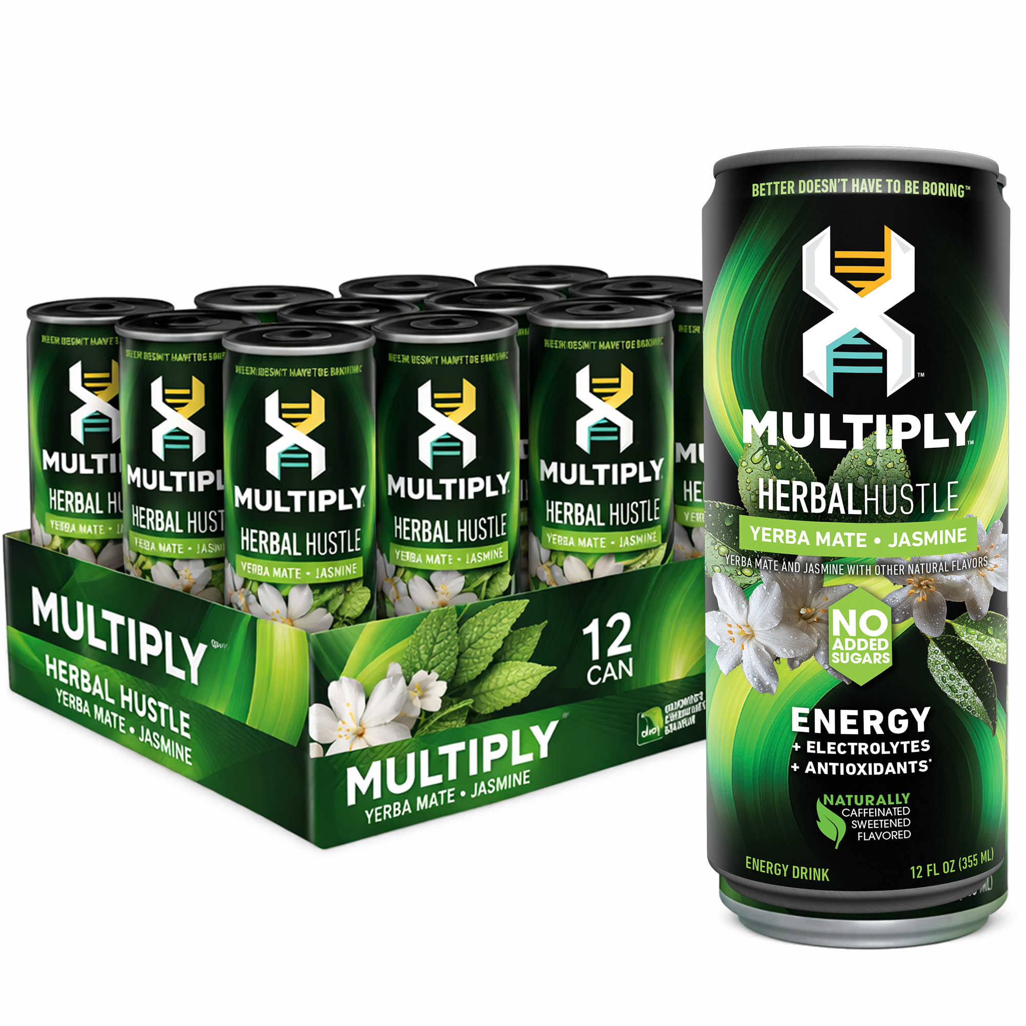 MULTIPLY™ Herbal Hustle — Yerba Mate + Jasmine Energy Drink