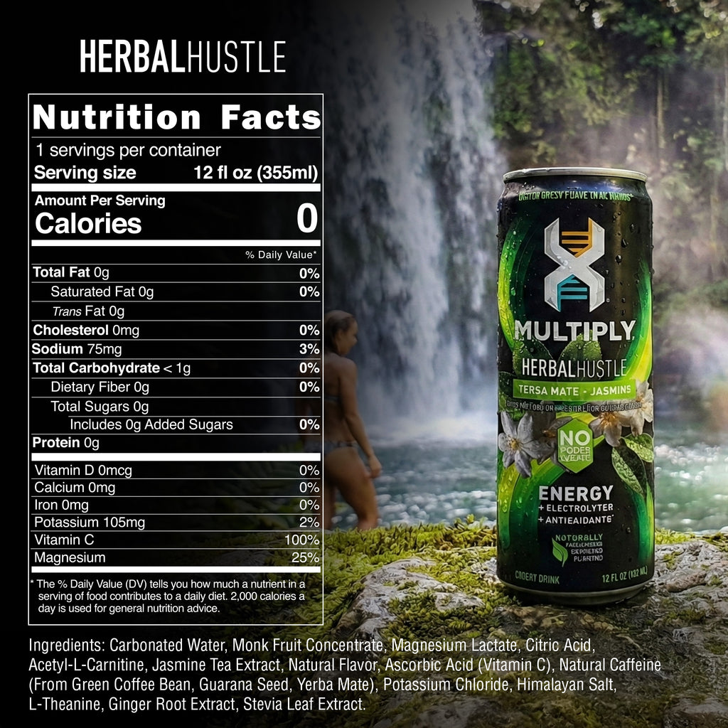 MULTIPLY™ Herbal Hustle — Yerba Mate + Jasmine Energy Drink