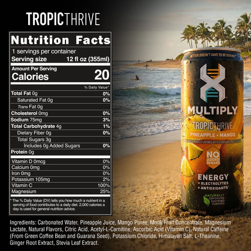 MULTIPLY™ Tropic Thrive — Pineapple Mango Energy Drink